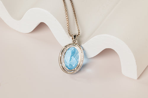 Blue Topaz Necklace