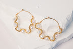 Love Waves Pearl Earrings
