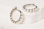 Pearl Crescent Hoops