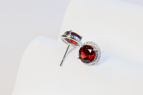 Garnet Studs