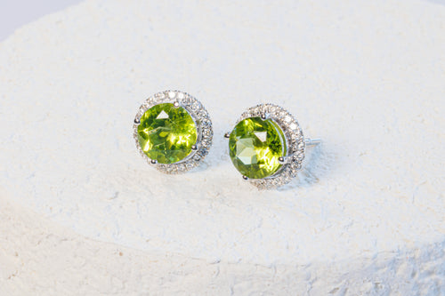 Peridot Studs