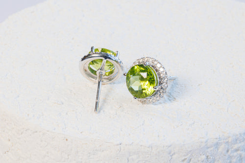 Peridot Studs