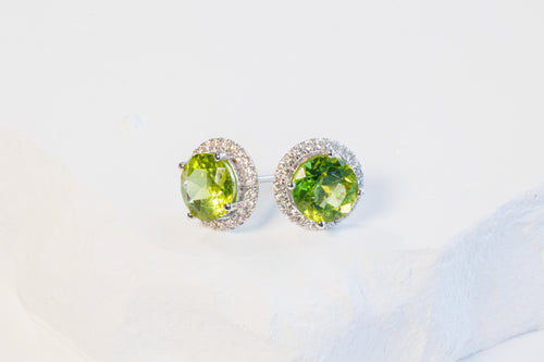 Peridot Studs