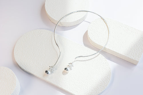 Pearl & Zircon Lariat Necklace