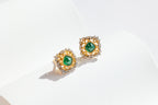 Emerald Gold Earrings