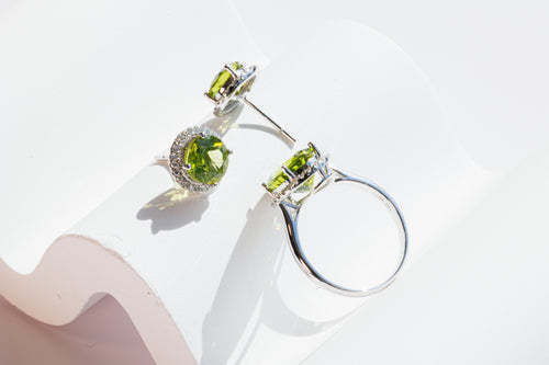 Peridot Studs