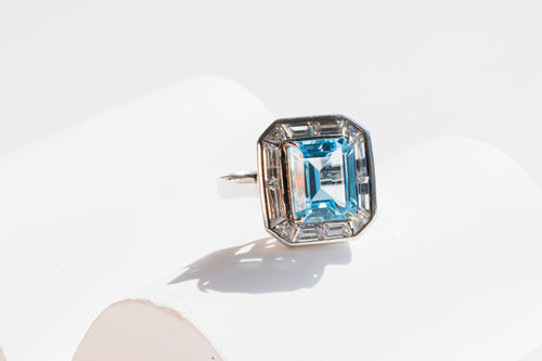 Tidal Light Aquamarine Ring