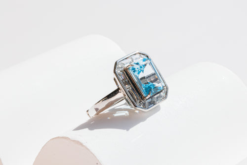 Tidal Light Aquamarine Ring
