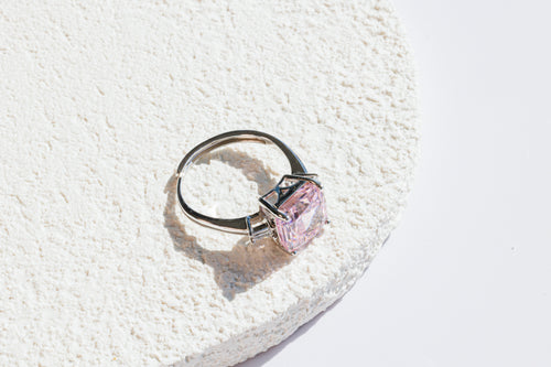 Blush Solitaire Ring