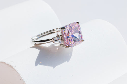 Blush Solitaire Ring