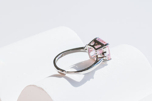 Blush Solitaire Ring