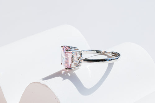 Blush Solitaire Ring