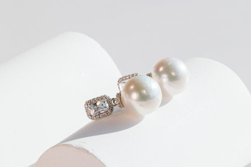 Lustrous Pearl Stud Earrings