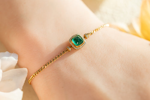 Sugarloaf Emerald Bracelet