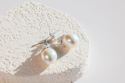 Lustrous Baroque Pearl Earrings