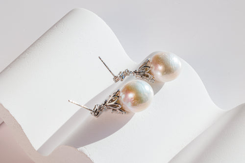 Lustrous Baroque Pearl Earrings