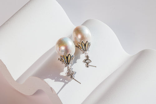 Lustrous Baroque Pearl Earrings
