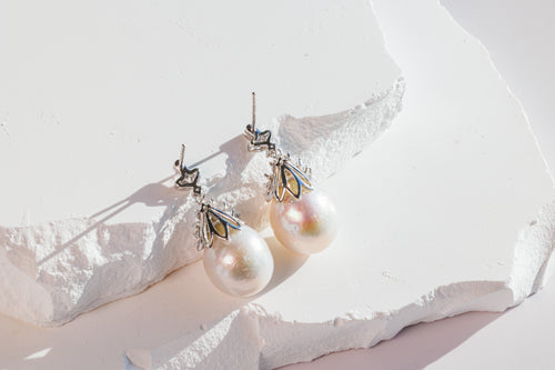 Lustrous Baroque Pearl Earrings