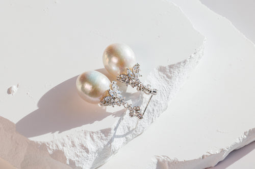 Lustrous Baroque Pearl Earrings