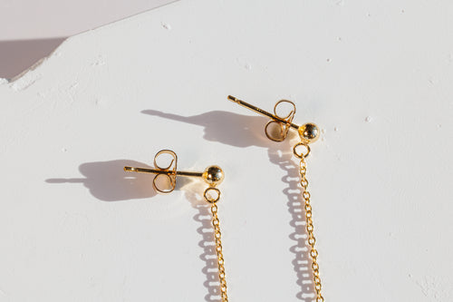 Golden Drop Earrings
