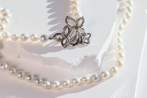 Butterfly Pearl Necklace - Multi-wear