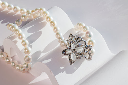 Butterfly Pearl Necklace - Multi-wear