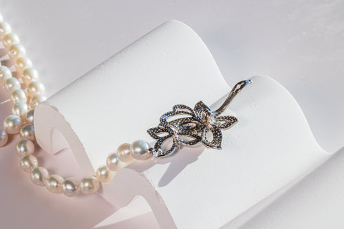 Butterfly Pearl Necklace - Multi-wear