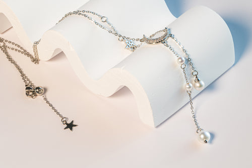 Moon and Star Necklace