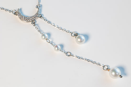 Moon and Star Necklace