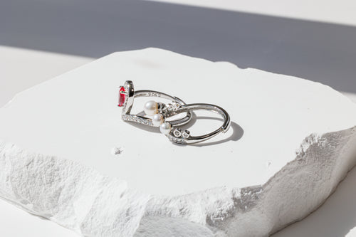Pearl Duet Ring