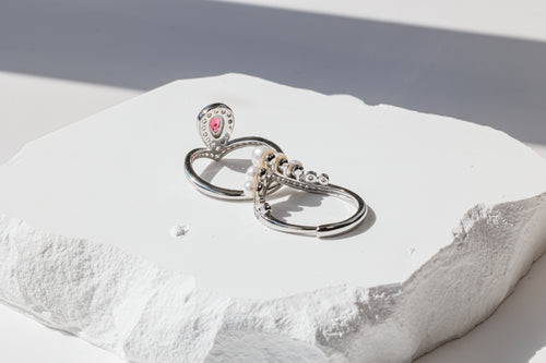 Pearl Duet Ring