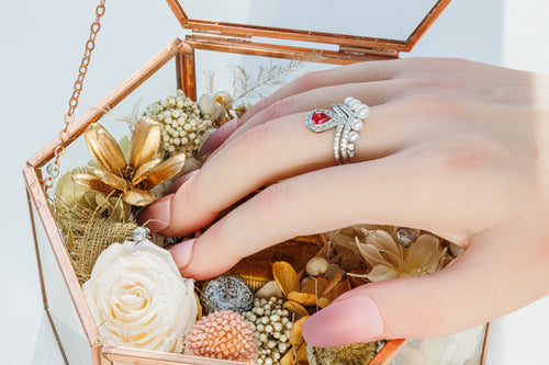 Pearl Duet Ring