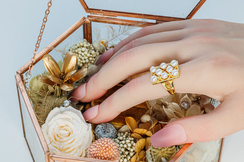 ring shown on hand
