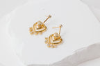 Hearts in Motion Gold Earrings