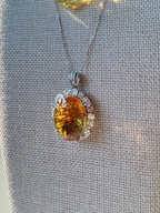 Cat eye citrine necklace deposit