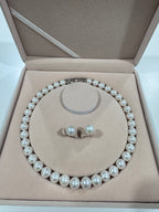 CO1009- 10.5-11.5mm White Freshwater Pearl Jewelry Set - Payment 1