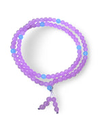 Purple Crystal Mala Bracelet