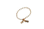 Pearl Bracelet With Peanut Pendant