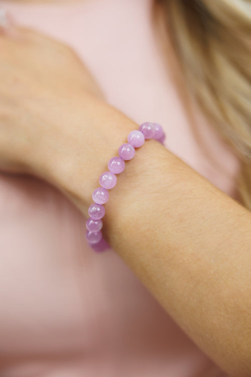 Kunzite Beaded Bracelet