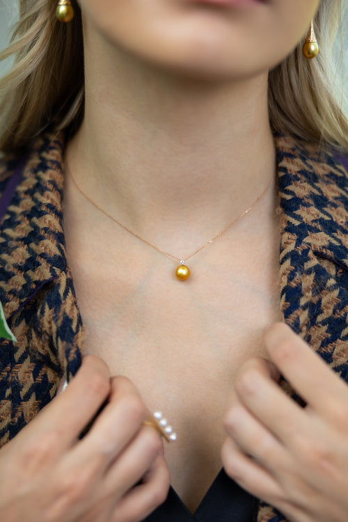 Golden South Sea Pearl Necklace