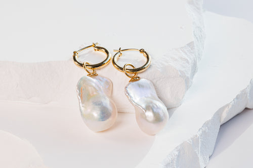 Baroque Pearl Earrings - two way