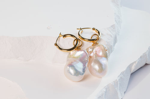 Baroque Pearl Earrings - two way