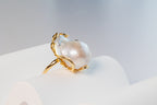 Baroque Pearl Ring - adjustable