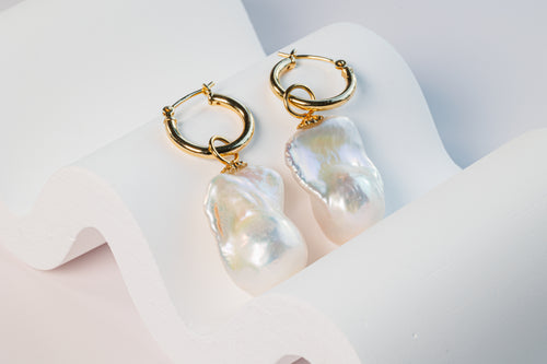 Baroque Pearl Earrings - two way