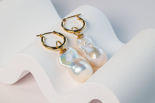 Baroque Pearl Earrings - two way