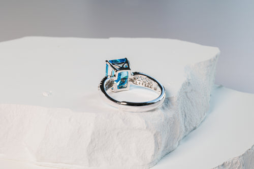 Blue Zirconia Ring