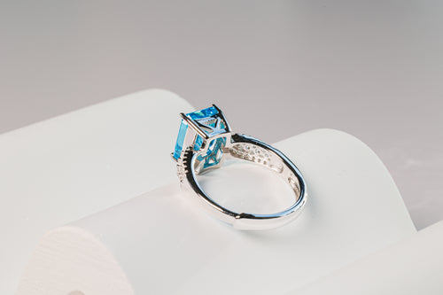 Blue Zirconia Ring