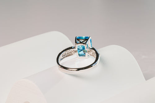 Blue Zirconia Ring