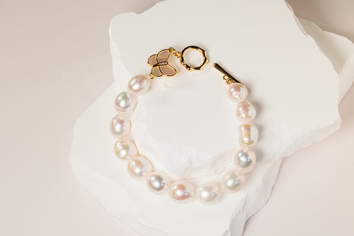 Butterfly Baroque Pearl Bracelet