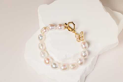 Butterfly Baroque Pearl Bracelet